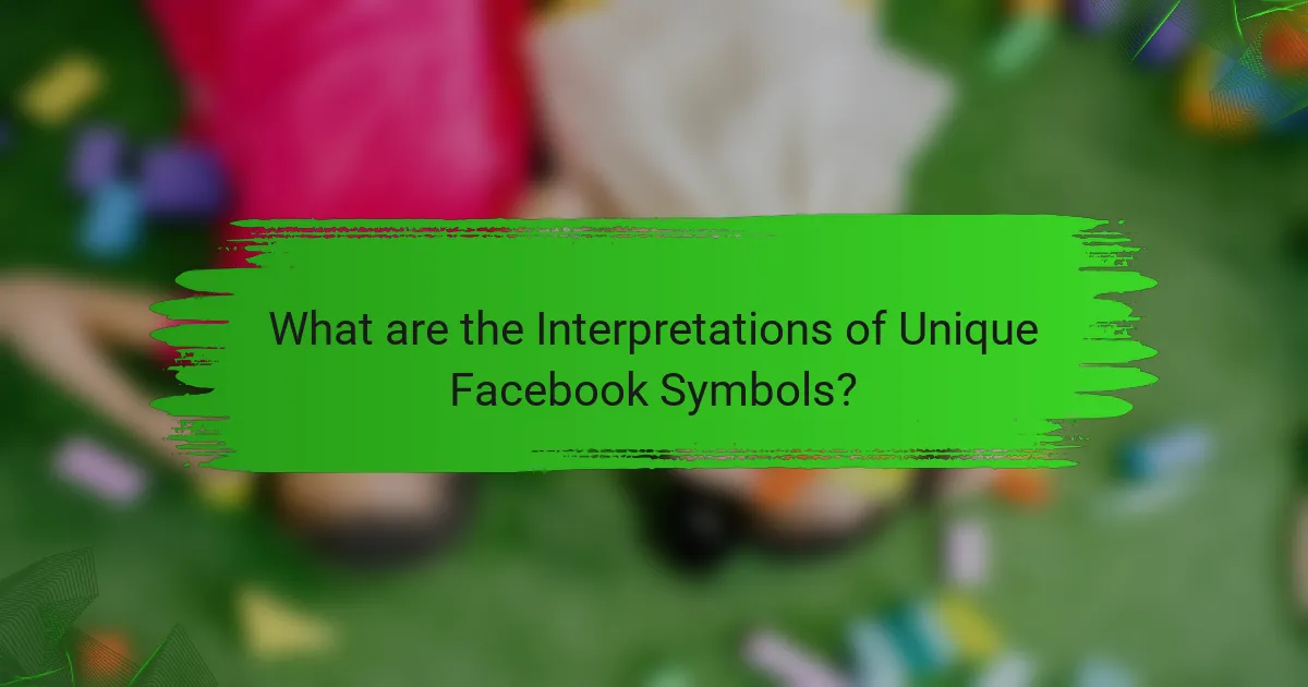 What are the Interpretations of Unique Facebook Symbols?